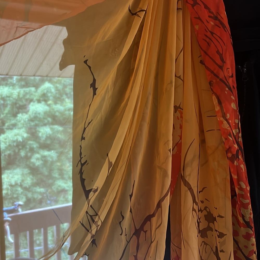 Silk long scarf